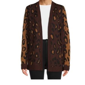 BRAND NEW Women’s Animal Print Cardigan from Time andTru Size M (8-10)